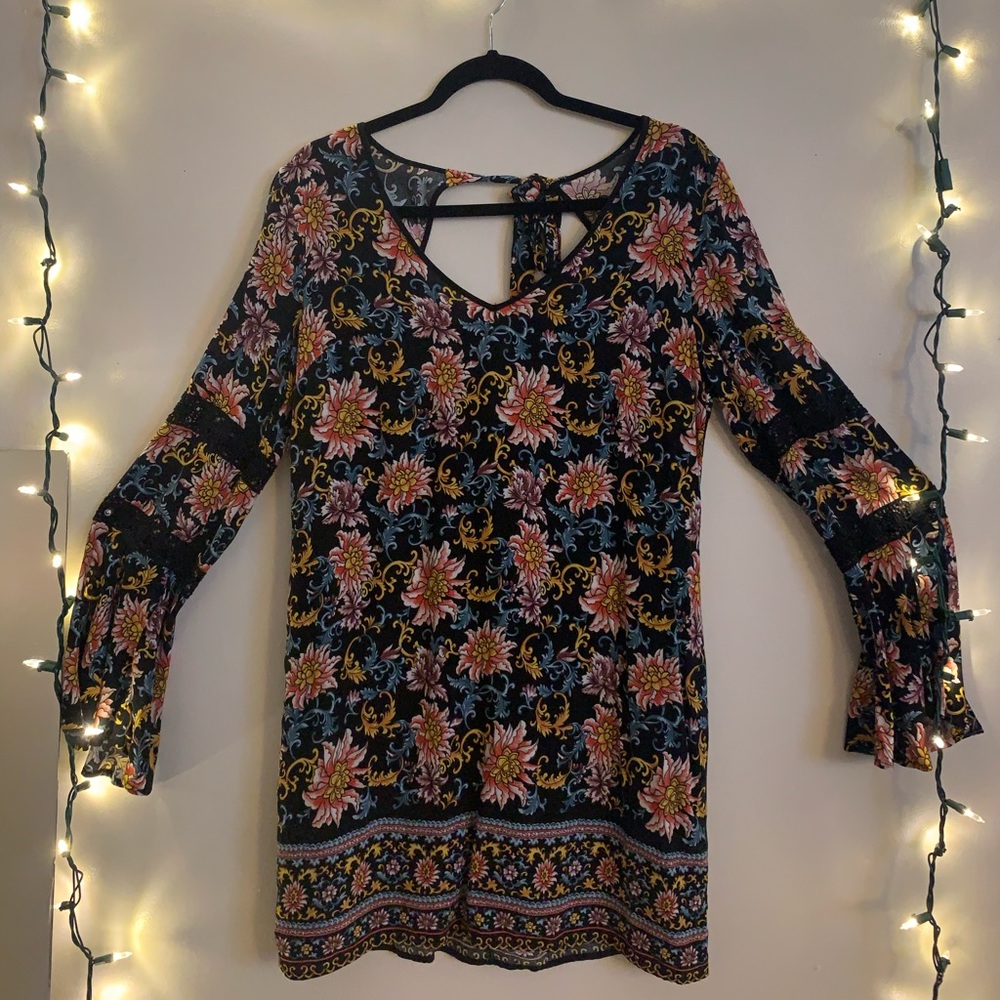 Printed Flower Dress